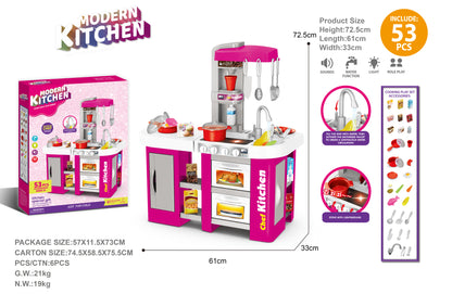 Cocina infantil con Luces, Sonidos y Vapor ChefKitchen®