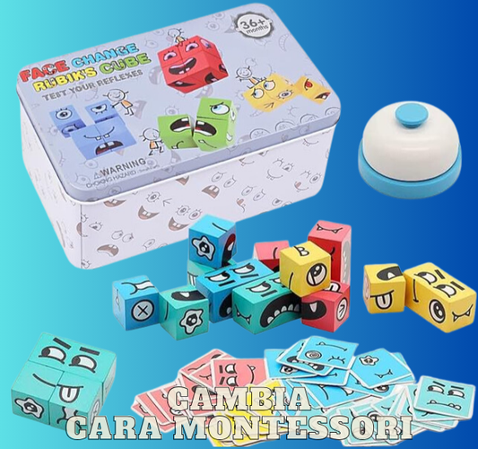 Juego cubos cambia rostros+Timbre