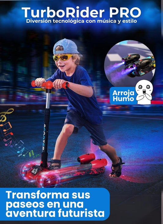 Patineta Humo con Bluetooth y Sonido - TurboRider Ultimatum